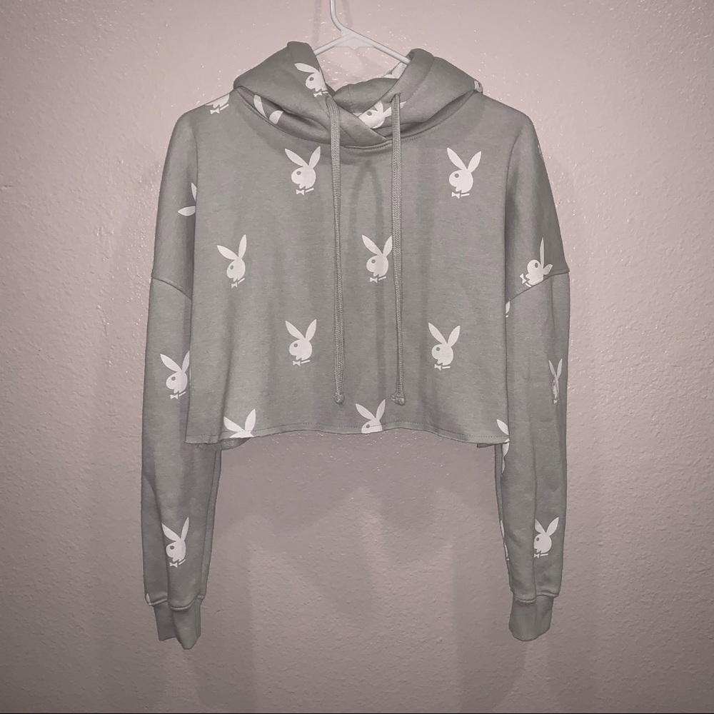 Playboy x Missguided Crop Hoodie